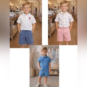 3 Janie and Jack outfits Boys size 5 
3 tops and 3 bottoms included